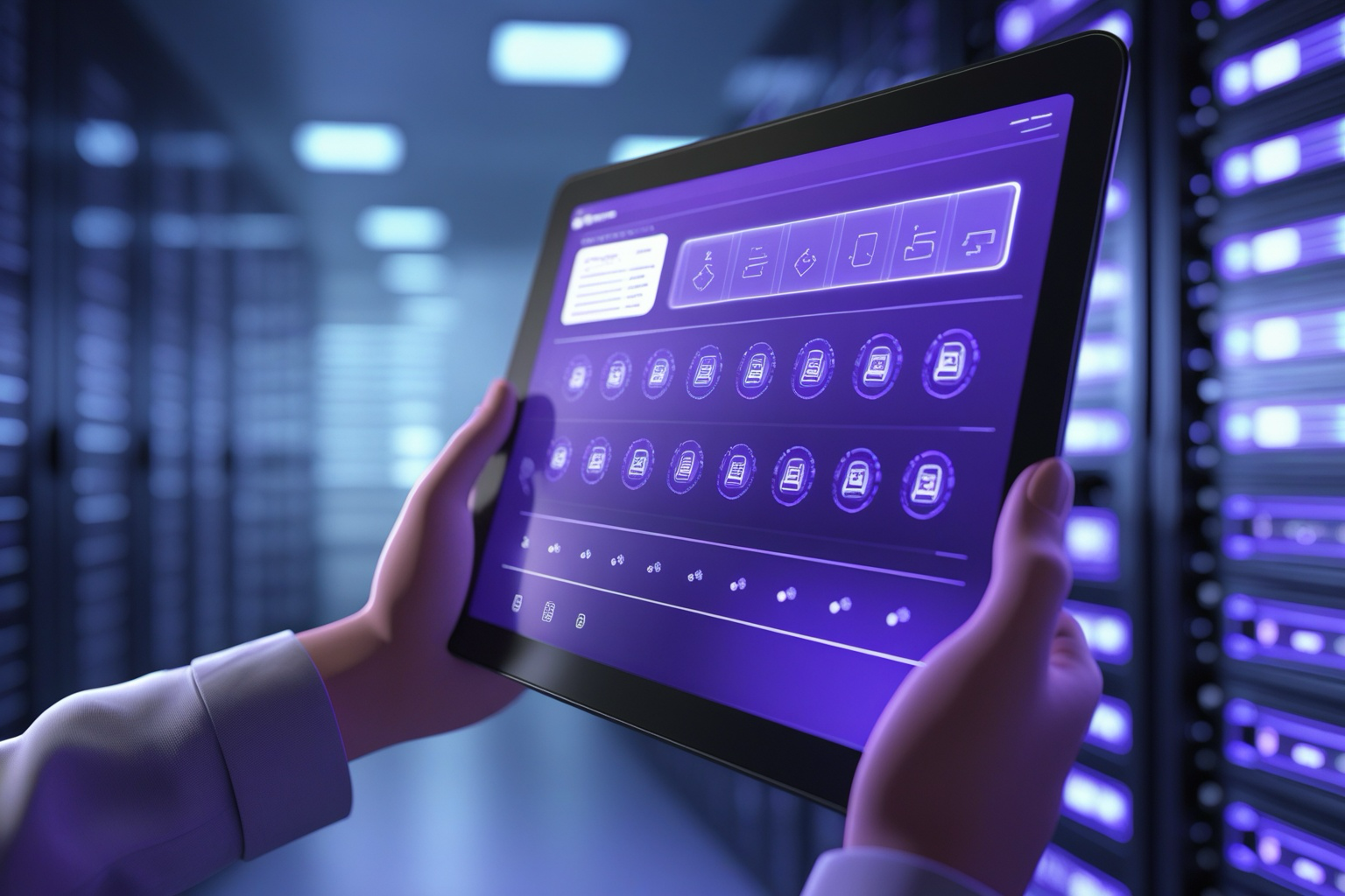 IoT Device Management App Development mobile application concept