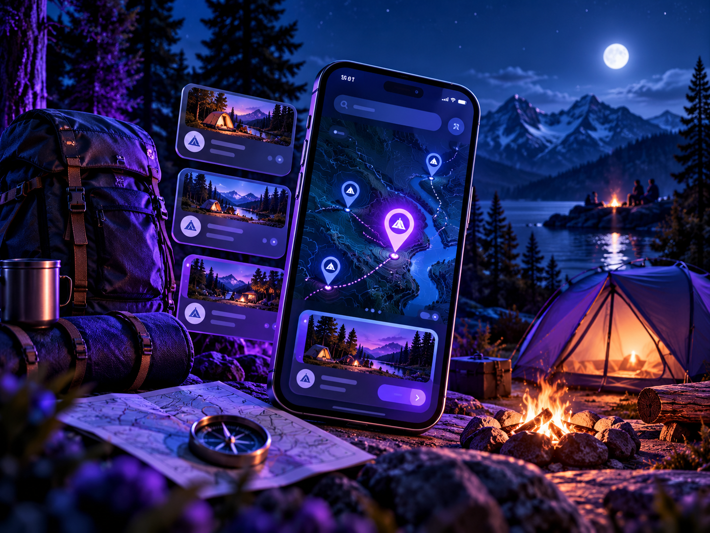 Camping App Development product strategy and user experience